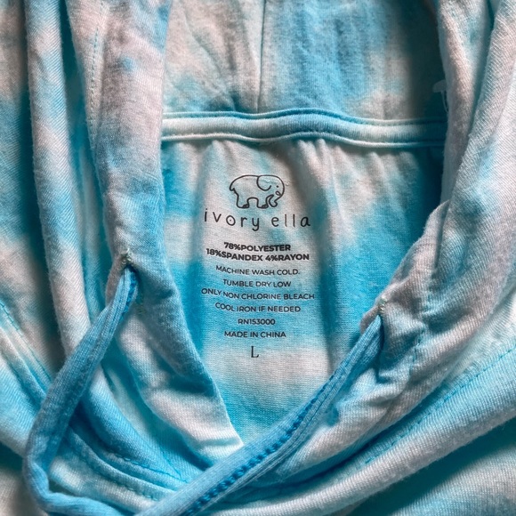 Pre-owned Ivory Ella  LAND & SKY SWIRL TIE DYE OVERSIZED Tank top L - Picture 6 of 11